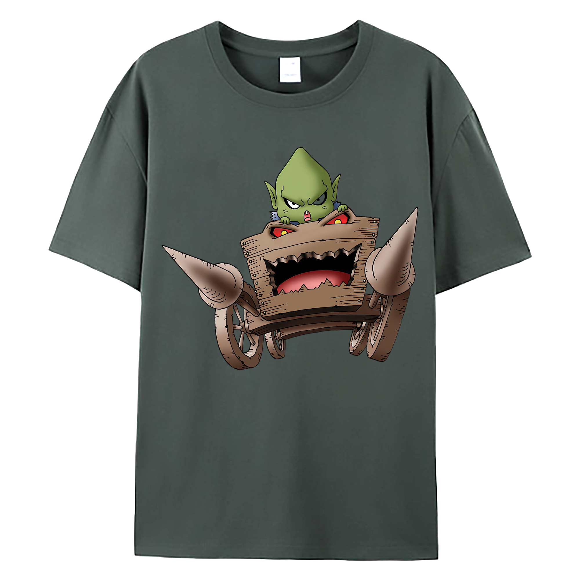 （画像用） ドラゴンクエスト Doragon Kuesuto Dragon Quest 綿100％ メンズ半袖Tシャツ｜肌触りやわらか＆通気性